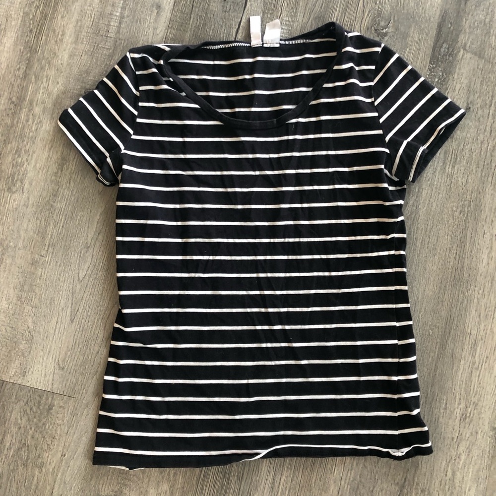 Striped Black T